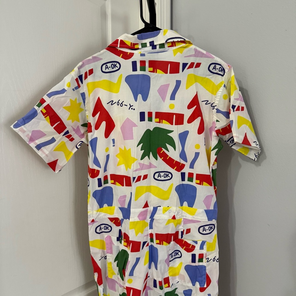 NWT Nooworks ⚡️Art Print Jumpsuit Size XL Lisa Congdon ULTRA RARE - Picture 5 of 6